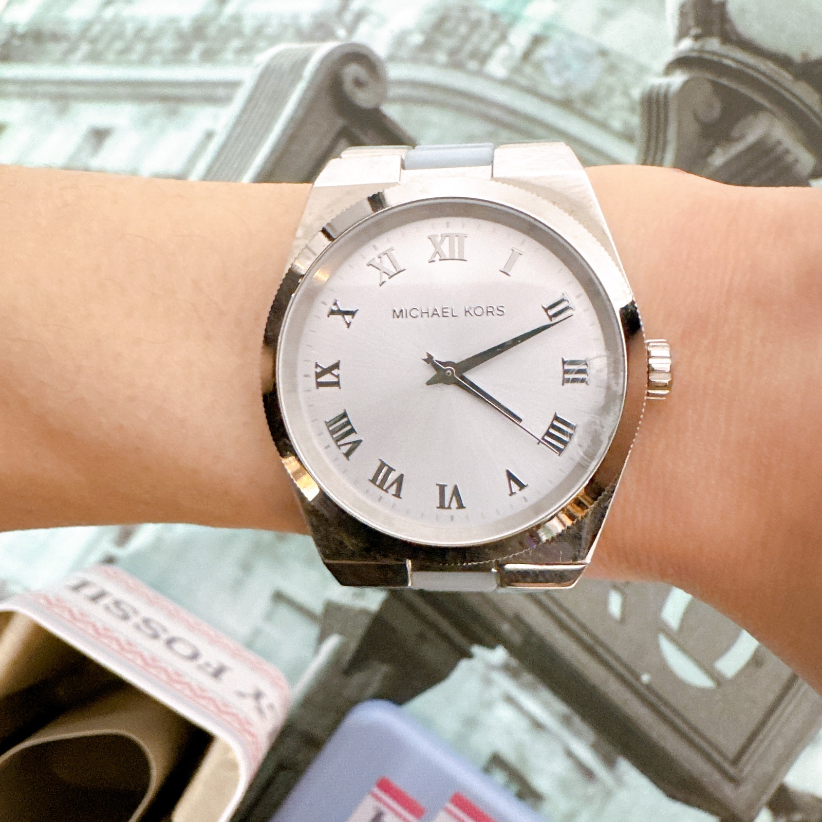 Michael Kors Mk6150 Channing Silver Dial Ladies Watch
